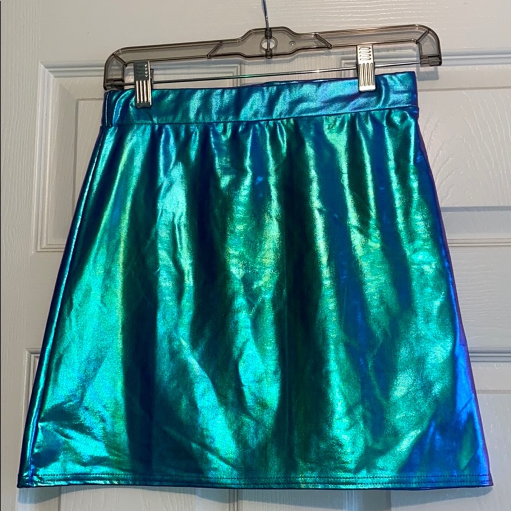 green/blue/purple alien skirt